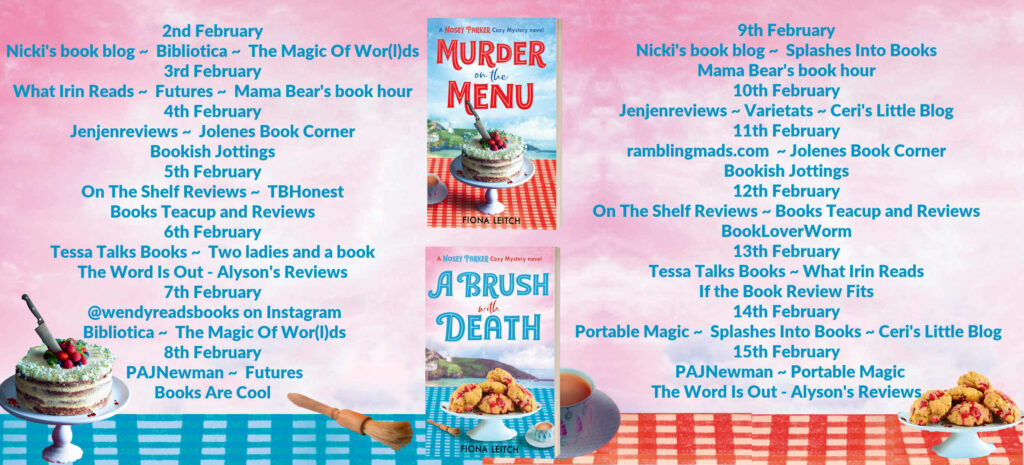 Nosey Parker Cosy Mystery Series Full Tour Banner